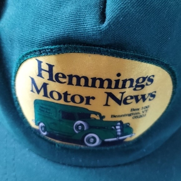 VINTAGE Hemmings Motor News Trucker Hat Snapback Cap Green Patch USA Made - Picture 4 of 12